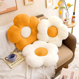 Taooba-Plush Daisy Flower Decorative Pillow