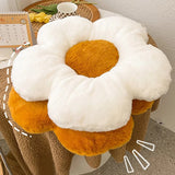 Taooba-Plush Daisy Flower Decorative Pillow