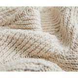 Taooba-Pom Pom Knit Throw Blanket Super Soft Warm Cozy