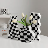 Taooba-Checkerboard Ceramic Vase