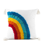 Taooba-Rainbow Tassels Cushion Cover