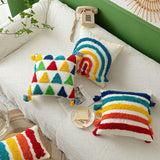 Taooba-Rainbow Tassels Cushion Cover