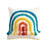 Taooba-Rainbow Tassels Cushion Cover