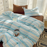 Taooba Pastel Retro Striped Bedding Set