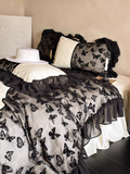 Taooba Romantic Butterfly Embroidery Bedding Set