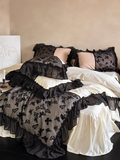 Taooba Romantic Butterfly Embroidery Bedding Set