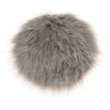 Taooba-Faux Fur Round Seat Cushion