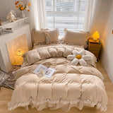 Taooba-Ruffle Lace Bedding Set