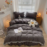 Taooba-Ruffle Lace Bedding Set