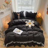 Taooba-Ruffle Lace Bedding Set