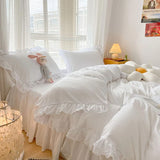 Taooba Ruffle Lace Bedding Set