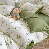 Taooba Sage Green Wildflowers Bedding Set