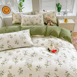 Taooba-Sage Green Wildflowers Bedding Set