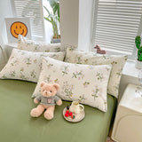 Taooba Sage Green Wildflowers Bedding Set