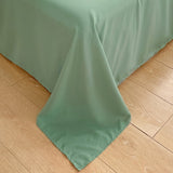 Taooba Minimalist Green Striped Sage Bedding Set