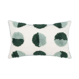 Taooba-Sage Green Circles Tufted Cushion Cover