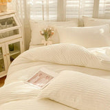 Taooba-Seersucker Fabric Bedding Set