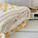 Taooba-Checkered Fluffy Blanket