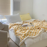 Taooba-Checkered Fluffy Blanket