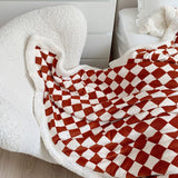 Taooba-Checkered Fluffy Blanket