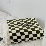 Taooba-Checkered Fluffy Blanket