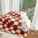 Taooba-Checkered Fluffy Blanket