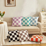 Taooba-Checkered Cushion Cover