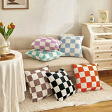 Taooba-Checkered Cushion Cover