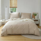 Taooba-Simple Soft Cotton Duvet Cover & Sham Set