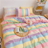 Taooba-Pastel Rainbow Bedding Set