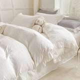 Taooba Soft Crumpled Ruffle Bedding Set