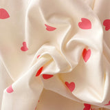 Taooba-Little Pink Heart Ruffle Bedding Set