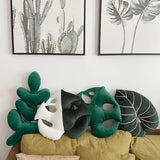 Taooba-Tropical Leaves Plush Cushion