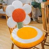 Taooba-Terry Flowers Plush Seat Cushion