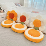 Taooba-Terry Flowers Plush Seat Cushion