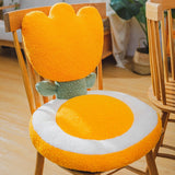 Taooba-Terry Flowers Plush Seat Cushion