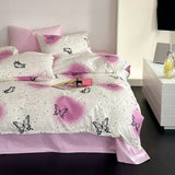 Taooba-Vintage Butterflies Y2K Aesthetic Bedding Set