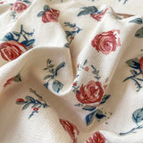 Taooba Vintage Coquette Red Roses Bedding Set