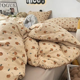 Taooba Vintage Forest Mushrooms Fall Bedding Set