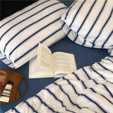 Taooba Vintage Red Striped Bedding Set