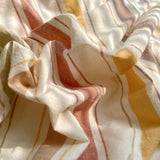 Taooba Vintage Pastel Striped Cotton Bedding Set