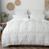 Taooba-White Pom Pom Bedding Set