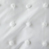 Taooba White Pom Pom Bedding Set