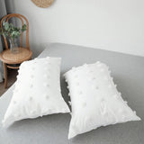 Taooba White Pom Pom Bedding Set