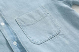 Taooba- 5512 LIGHT BLUE DENIM BUTTON-UP SHIRT