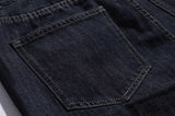 Taooba- 10606 NAVY BLUE STRAIGHT DENIM JEANS